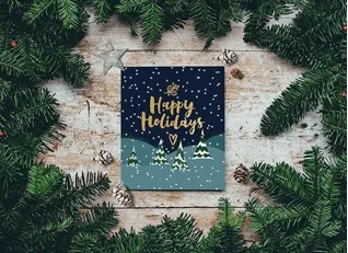 Handwritten Christmas card