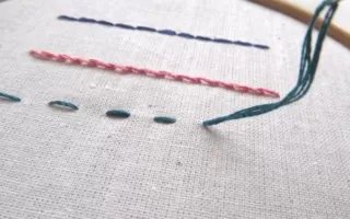 Using Straight Stitch in Embroidery